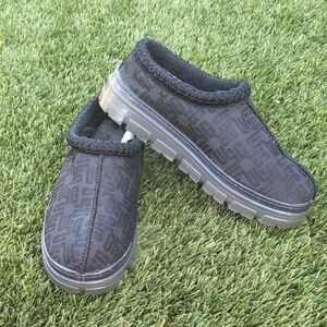 NEW and RARE UGG Tasman Clear Monogram Graphic Slip-Ons Clogs Slippers
